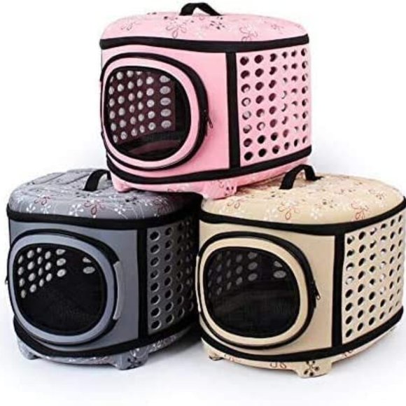 Foldable Pet Dog Cat Puppy Handbag Carrier Cage - Picture 11 of 13